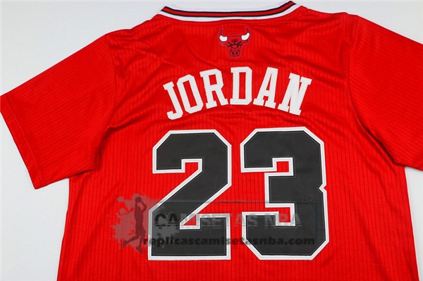 Camiseta Autentico Manga Corta Bulls Jordan Rojo